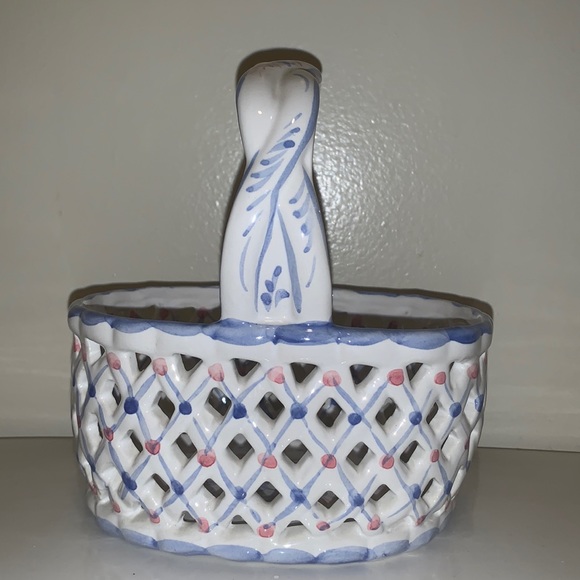 Vntg Holu Basket HandPainted Portugal - Picture 2 of 6